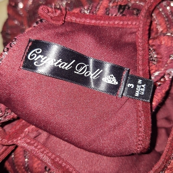 Crystal doll sequin dress NWT size 3 - Picture 5 of 5